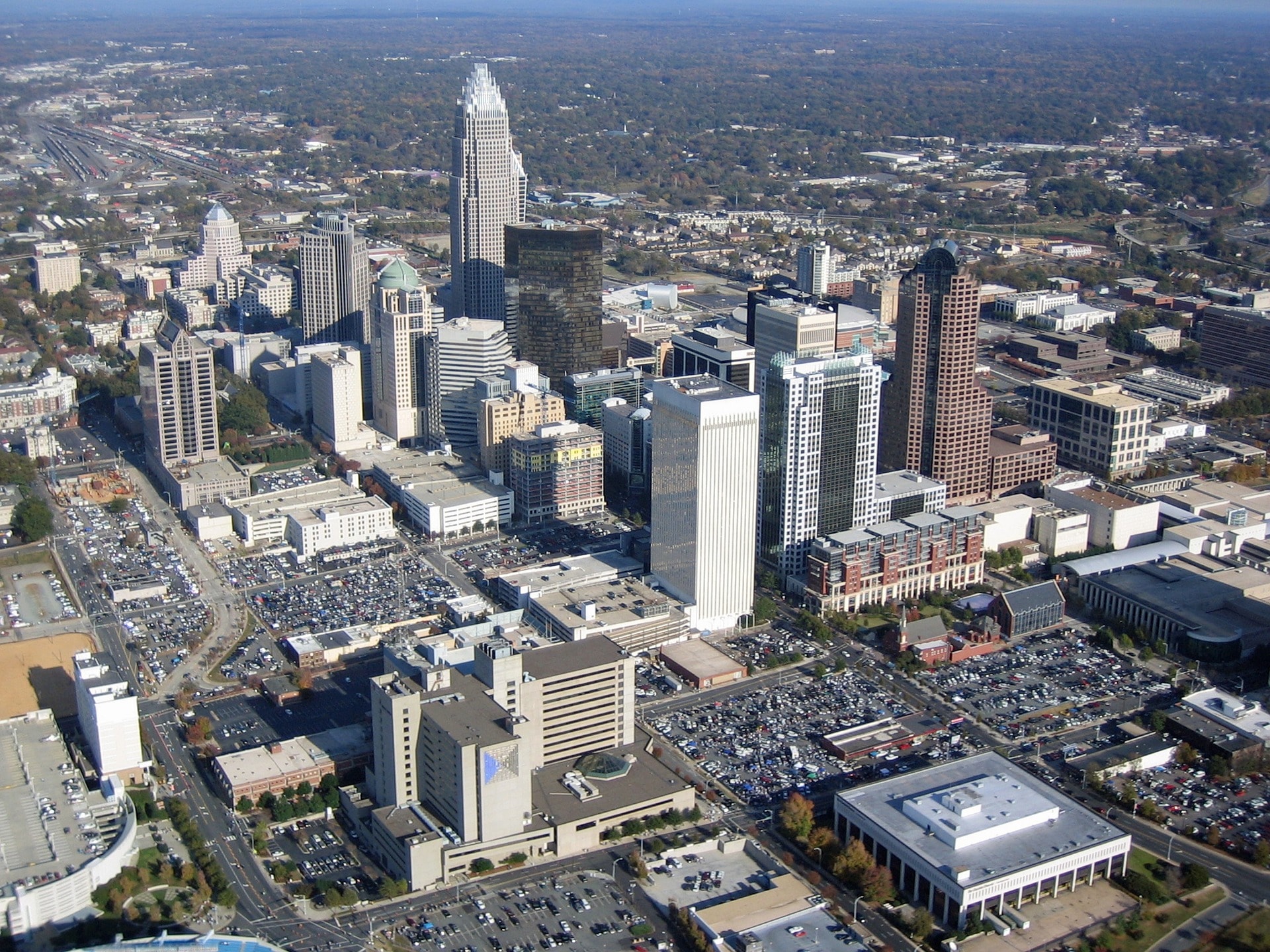 Aerial view of the state, North Carolina